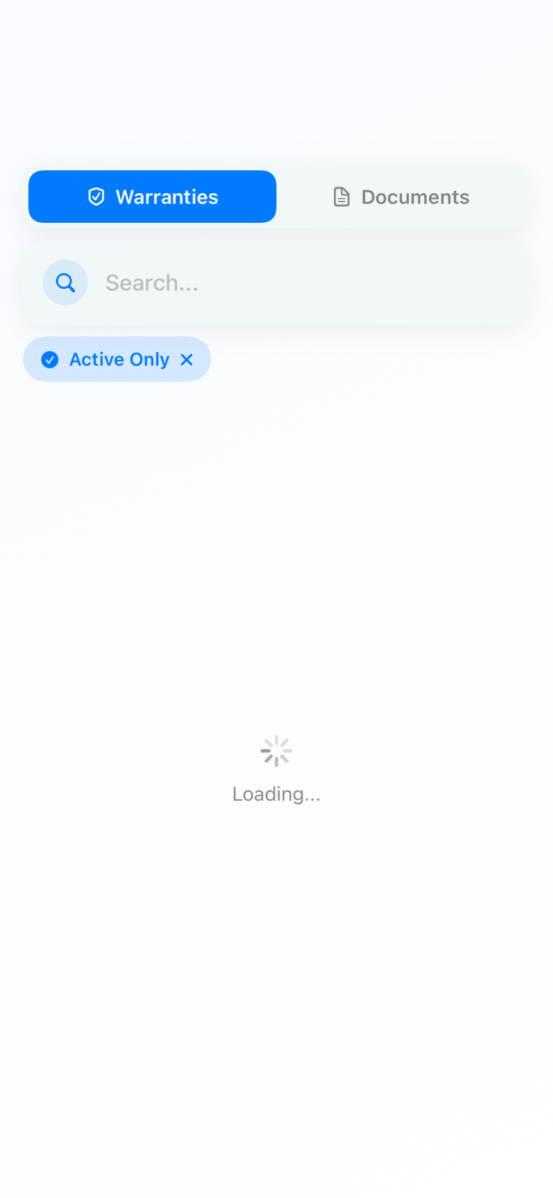 documents_warranties_empty_light iOS