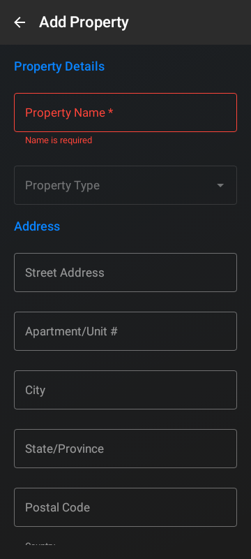 add_residence_dark Android