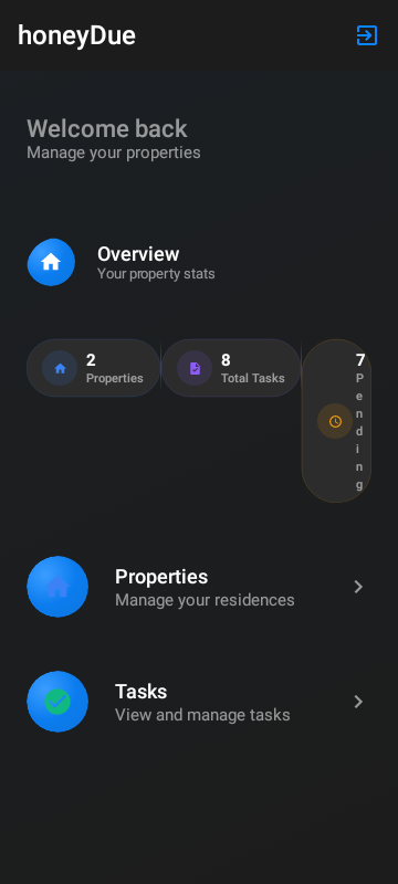 home_populated_dark Android
