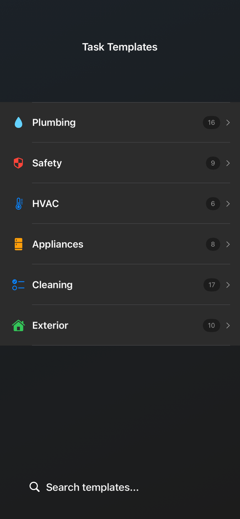 task_templates_browser_empty_dark iOS