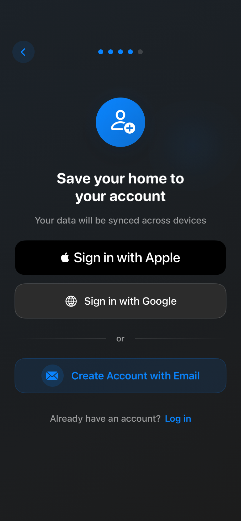 onboarding_create_account_dark iOS