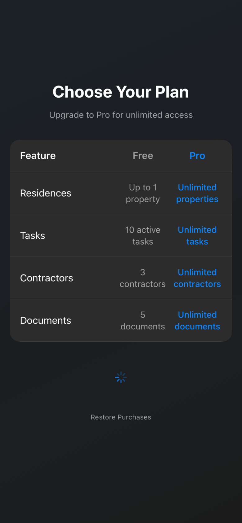 feature_comparison_empty_dark iOS