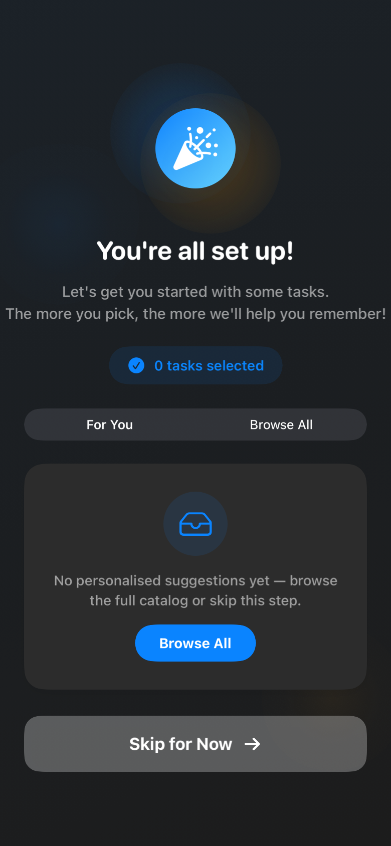 onboarding_first_task_populated_dark iOS