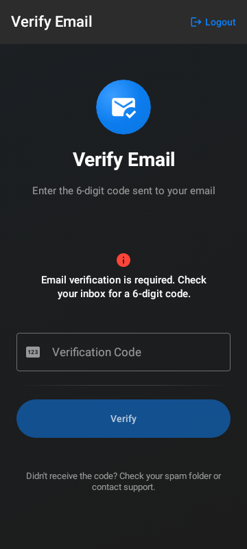 verify_email_empty_dark Android