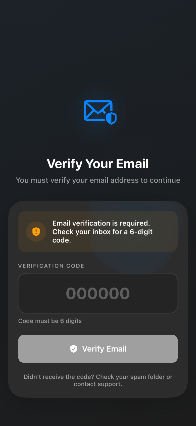 verify_email_dark iOS