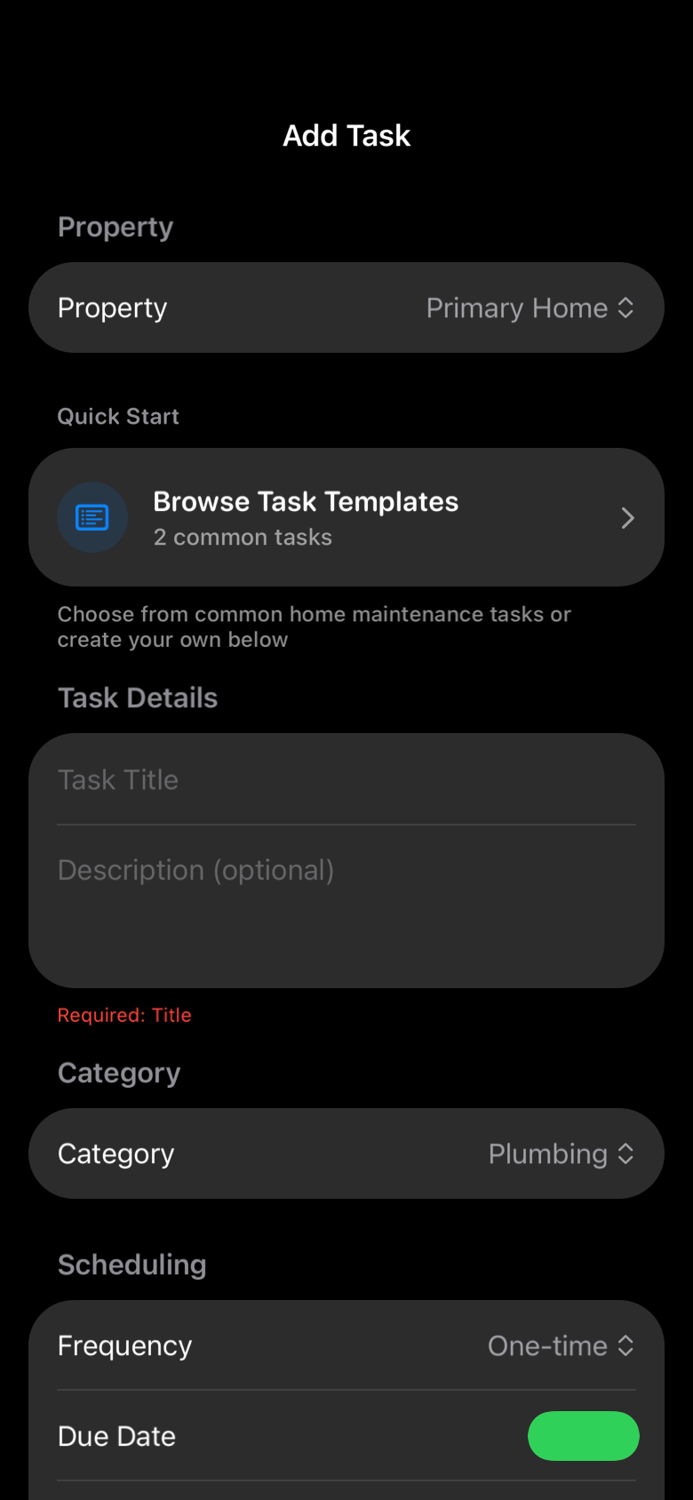 add_task_with_residence_populated_dark iOS
