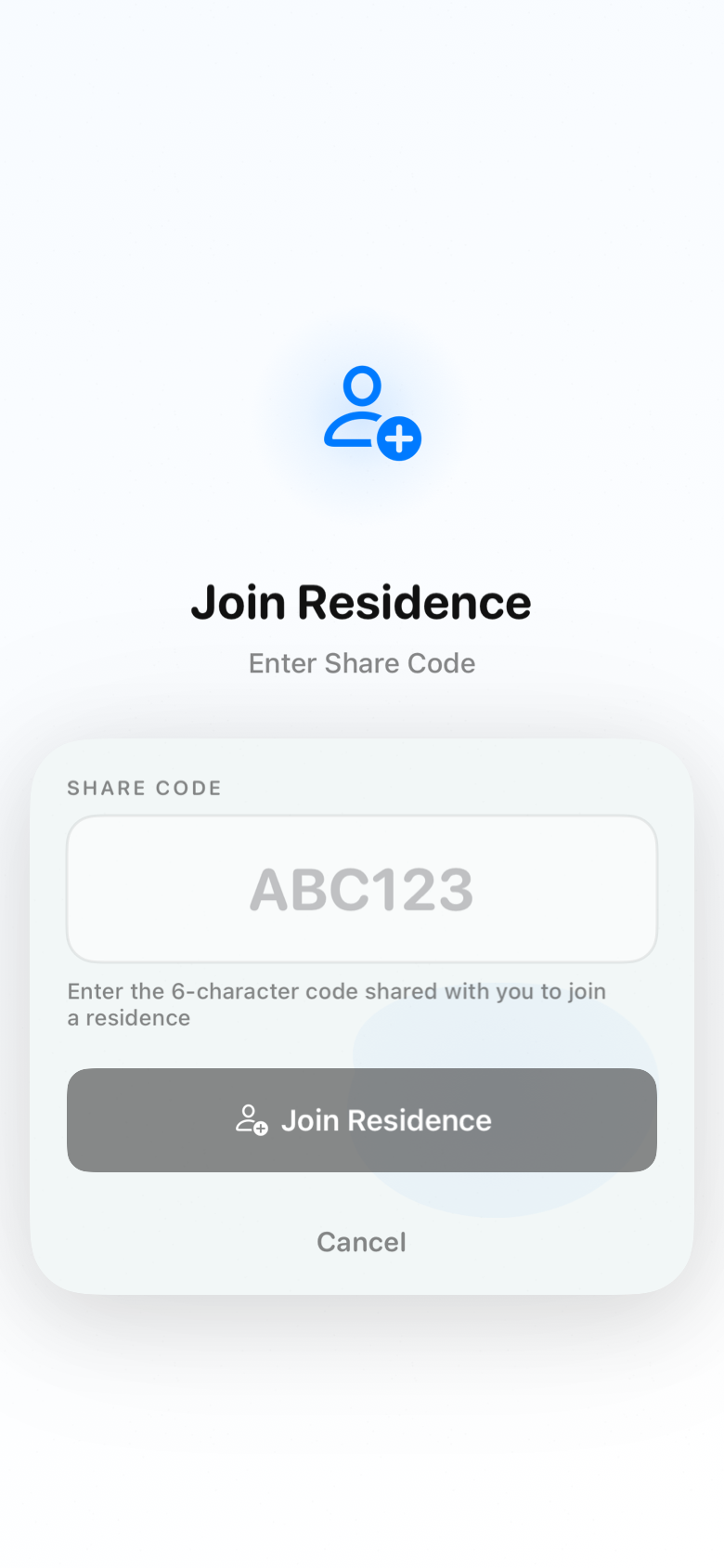 join_residence_light iOS