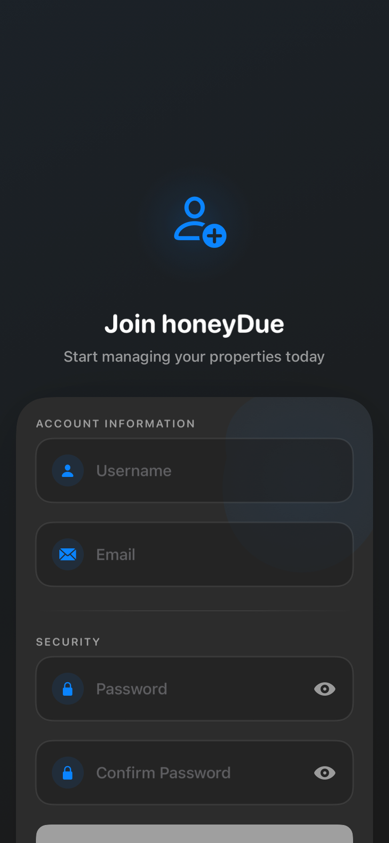 register_empty_dark iOS